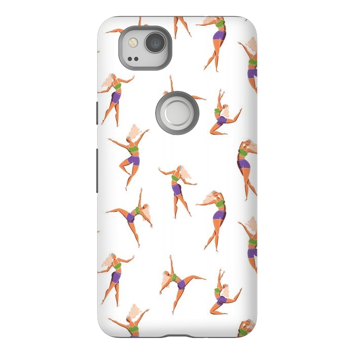 Pixel 2 StrongFit Dance Girl Pattern 001 by Jelena Obradovic