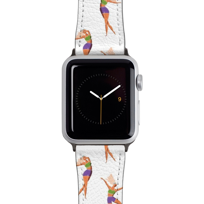 Watch 42mm / 44mm Strap PU leather Dance Girl Pattern 001 by Jelena Obradovic