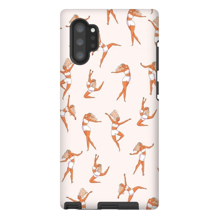 Galaxy Note 10 plus StrongFit Dance Girl Pattern 002 by Jelena Obradovic