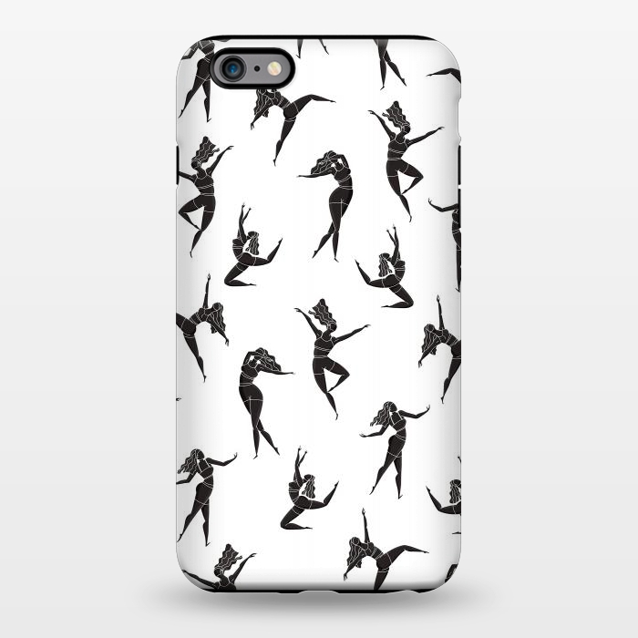 iPhone 6/6s plus StrongFit Dance Girl Pattern Black and White by Jelena Obradovic