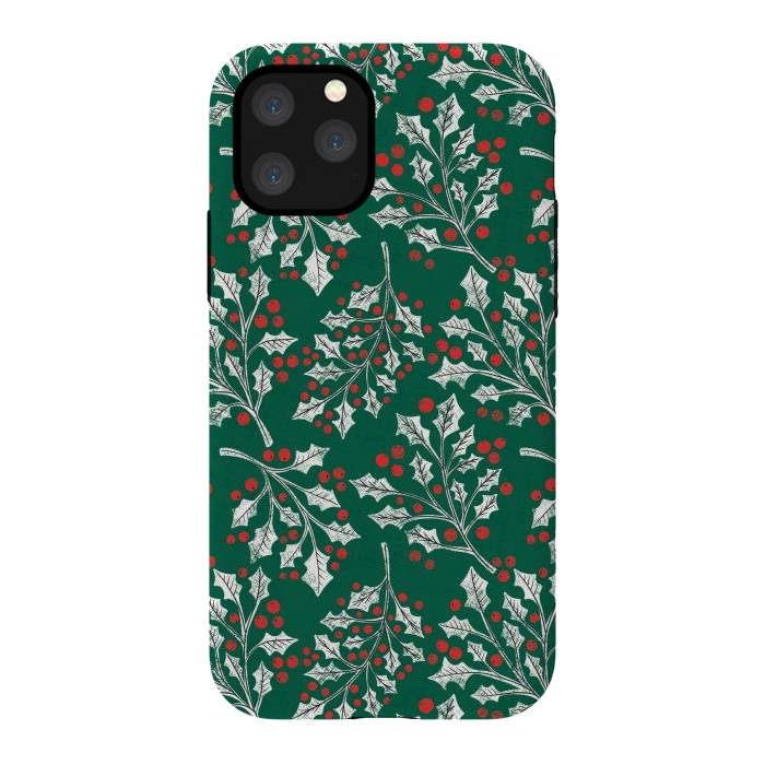 iPhone 11 Pro StrongFit Boughs of Holly by Noonday Design