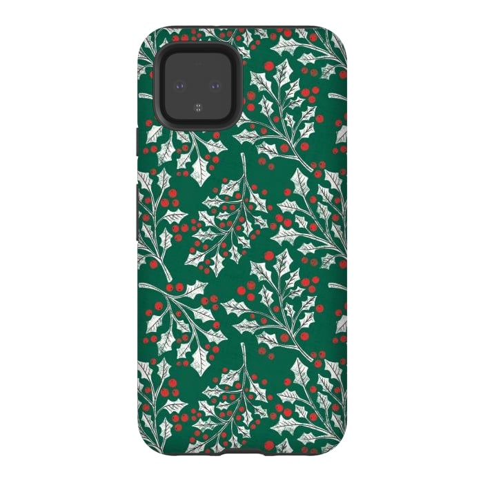 Pixel 4 StrongFit Boughs of Holly by Noonday Design