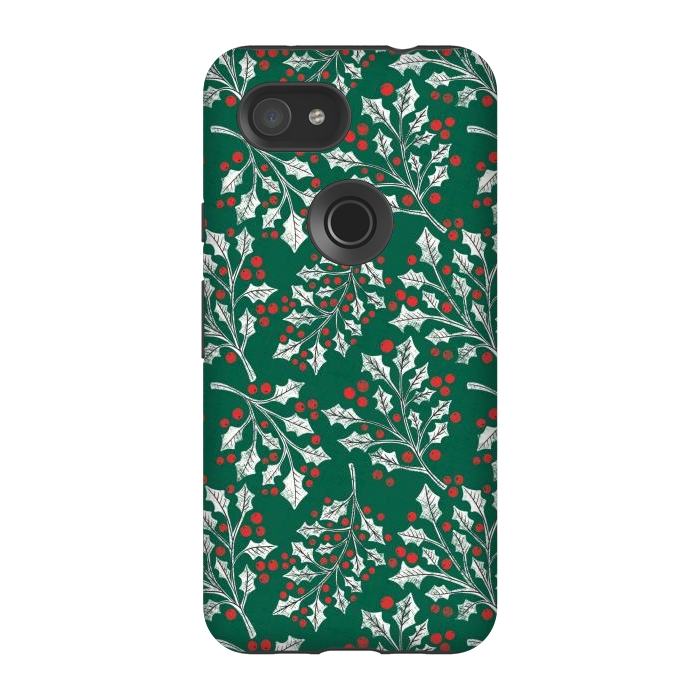 Pixel 3A StrongFit Boughs of Holly by Noonday Design