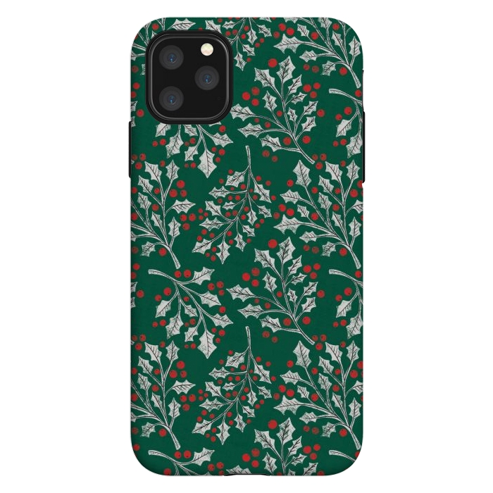 iPhone 11 Pro Max StrongFit Boughs of Holly by Noonday Design