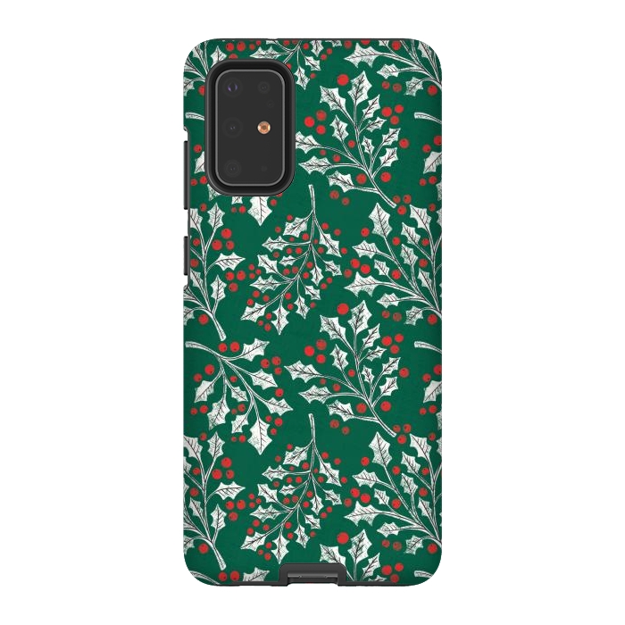Galaxy S20 Plus StrongFit Boughs of Holly by Noonday Design