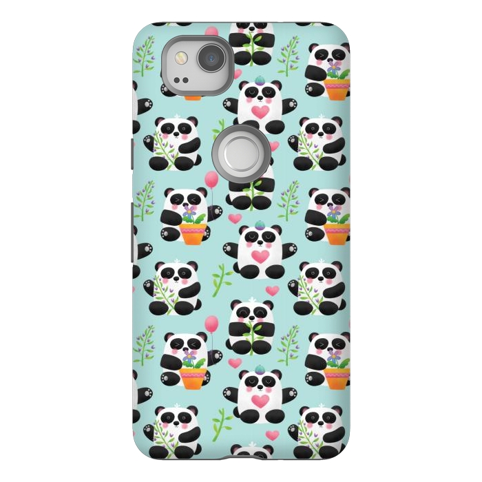Pixel 2 StrongFit Chubby Playful Pandas by Noonday Design