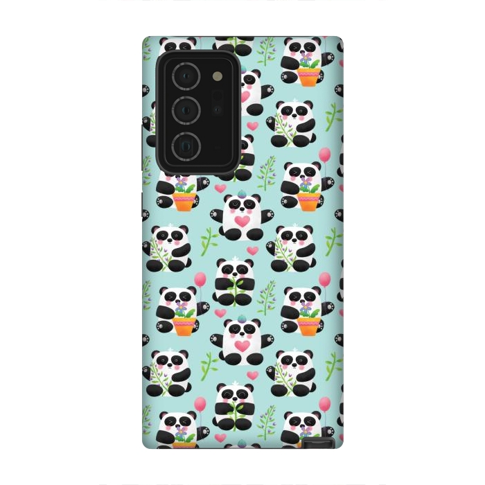 Galaxy Note 20 Ultra StrongFit Chubby Playful Pandas by Noonday Design