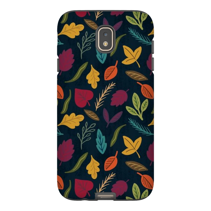 Galaxy J7 StrongFit Bold and Colorful Fall Leaves by Noonday Design
