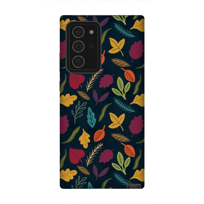 Galaxy Note 20 Ultra StrongFit Bold and Colorful Fall Leaves by Noonday Design
