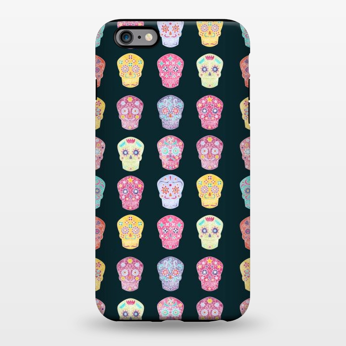 iPhone 6/6s plus StrongFit Day of the Dead Mexican Sugar Skulls by Nic Squirrell