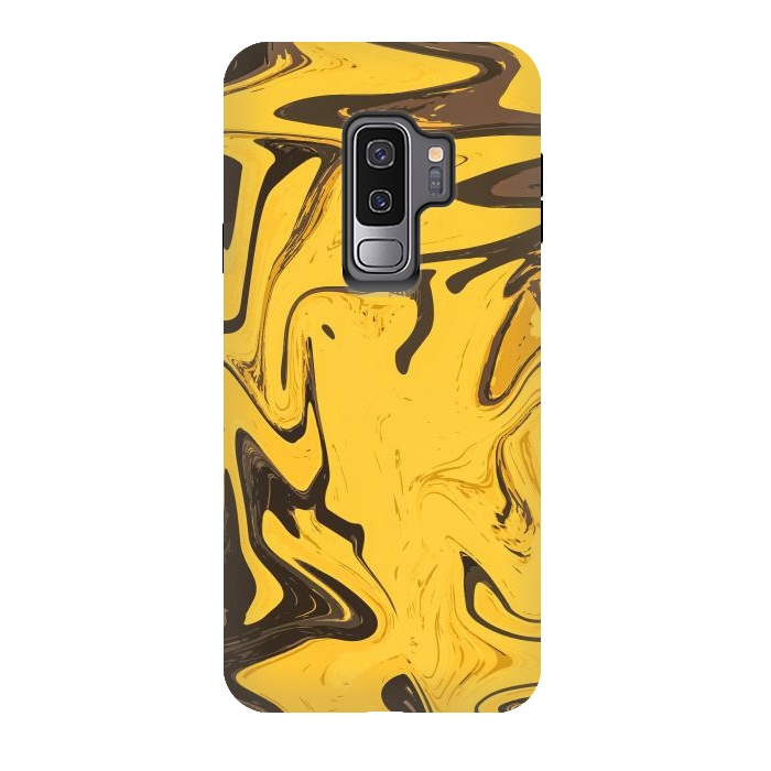Galaxy S9 plus StrongFit Yellowest Abstract by Creativeaxle