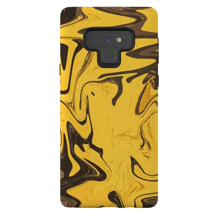 Galaxy Note 9 StrongFit Yellowest Abstract by Creativeaxle