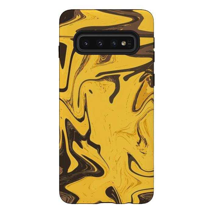 Galaxy S10 StrongFit Yellowest Abstract by Creativeaxle