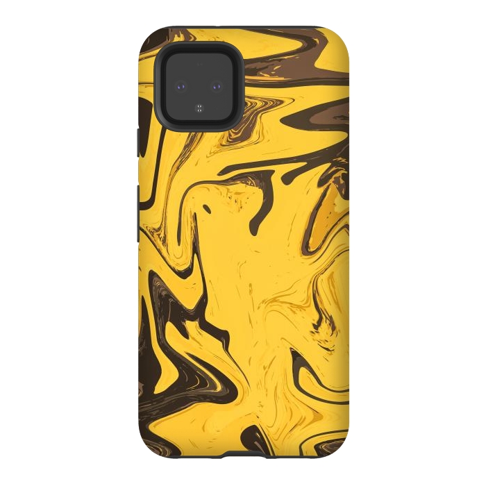 Pixel 4 StrongFit Yellowest Abstract by Creativeaxle