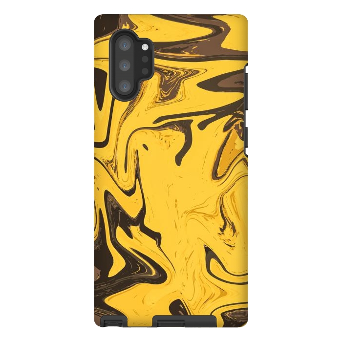 Galaxy Note 10 plus StrongFit Yellowest Abstract by Creativeaxle