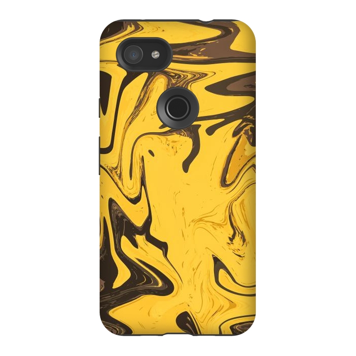 Pixel 3AXL StrongFit Yellowest Abstract by Creativeaxle