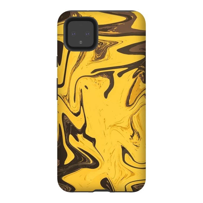Pixel 4XL StrongFit Yellowest Abstract by Creativeaxle