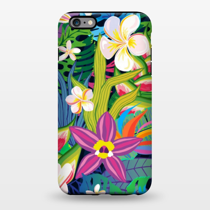 iPhone 6/6s plus StrongFit tropical floral pattern 4  by MALLIKA