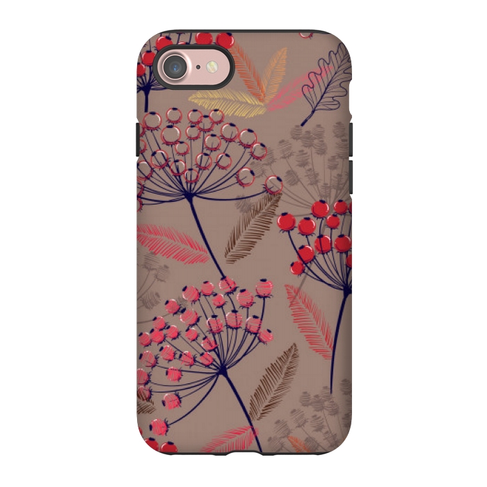 iPhone 7 StrongFit cute cherry pattern  by MALLIKA