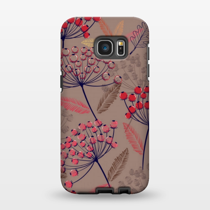 Galaxy S7 EDGE StrongFit cute cherry pattern  by MALLIKA