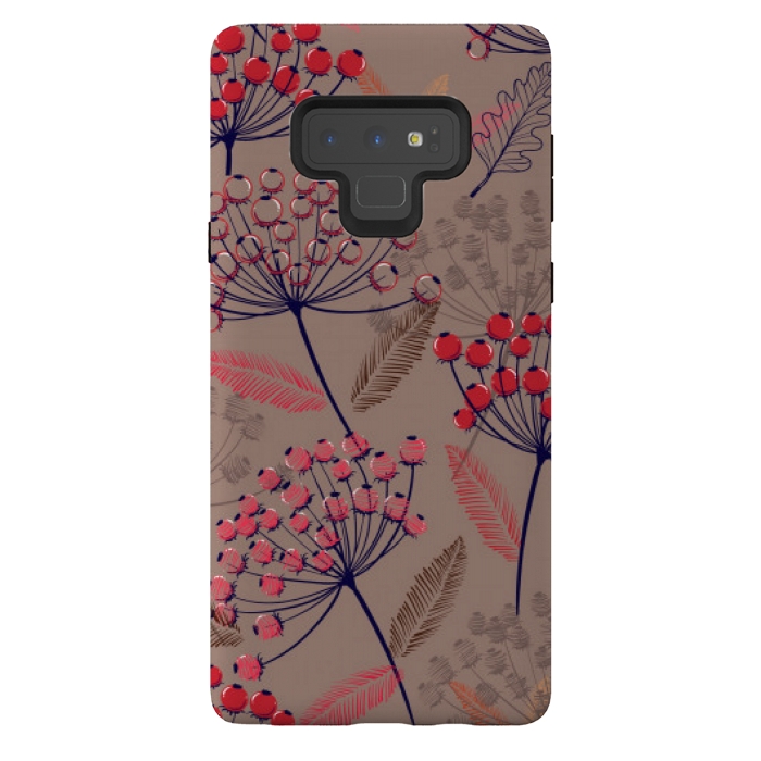 Galaxy Note 9 StrongFit cute cherry pattern  by MALLIKA