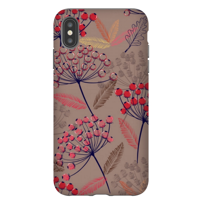 iPhone Xs Max StrongFit cute cherry pattern  by MALLIKA