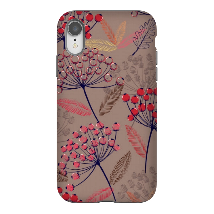 iPhone Xr StrongFit cute cherry pattern  by MALLIKA