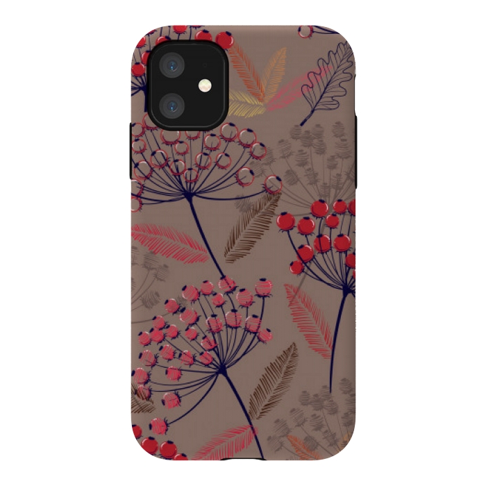 iPhone 11 StrongFit cute cherry pattern  by MALLIKA