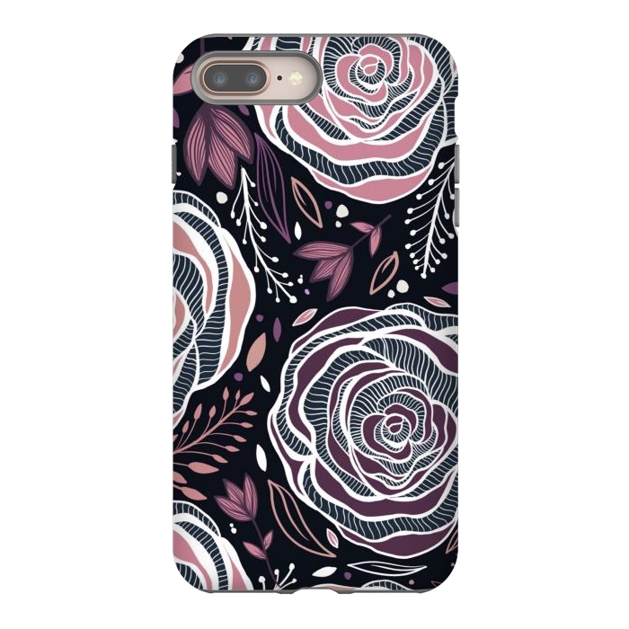 iPhone 7 plus StrongFit Florals by Rose Halsey
