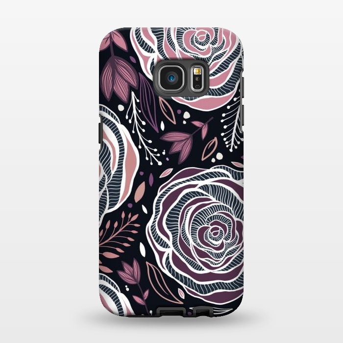 Galaxy S7 EDGE StrongFit Florals by Rose Halsey