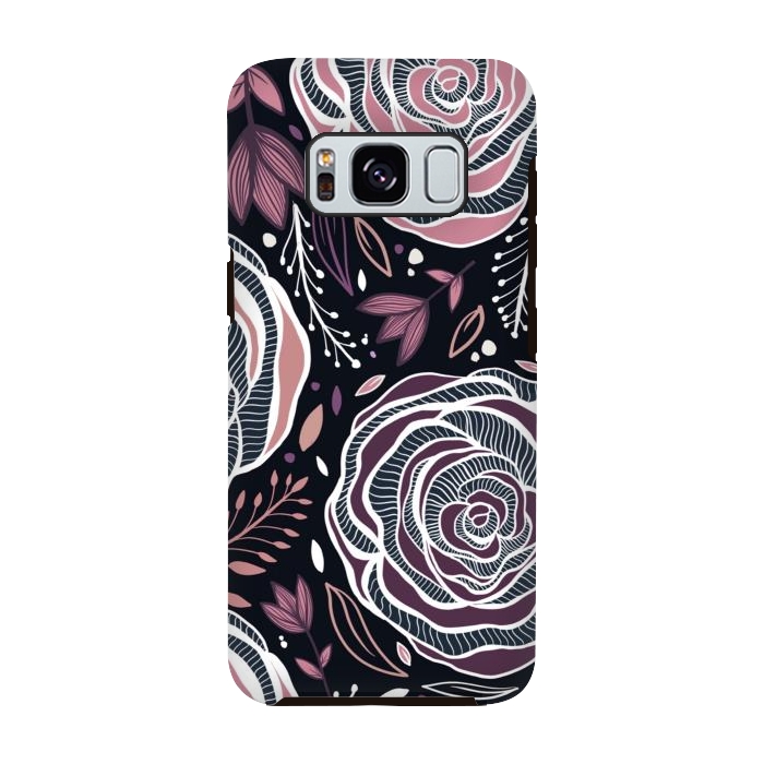 Galaxy S8 StrongFit Florals by Rose Halsey