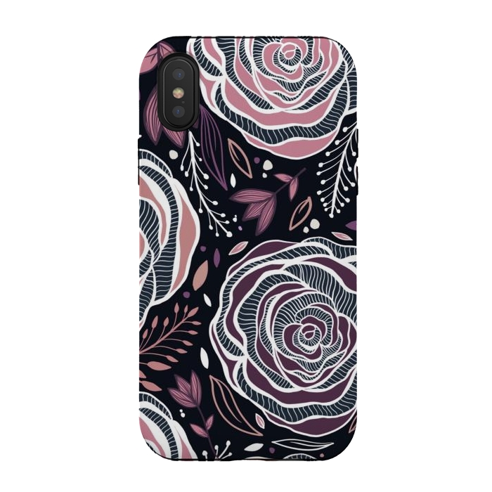 iPhone Xs / X StrongFit Florals by Rose Halsey