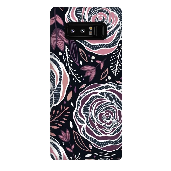 Galaxy Note 8 StrongFit Florals by Rose Halsey