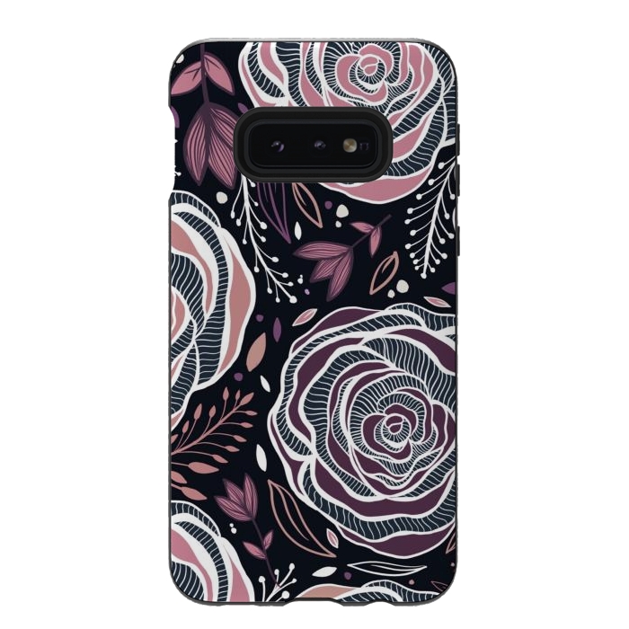 Galaxy S10e StrongFit Florals by Rose Halsey