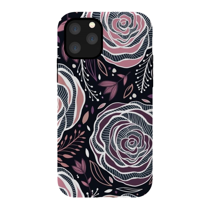 iPhone 11 Pro StrongFit Florals by Rose Halsey
