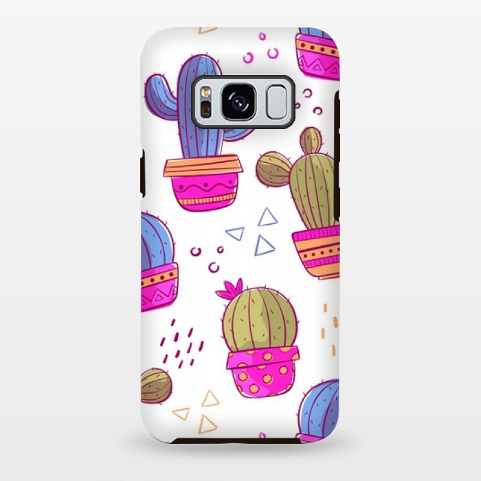 Galaxy S8 plus StrongFit cactus pattern 45 by MALLIKA