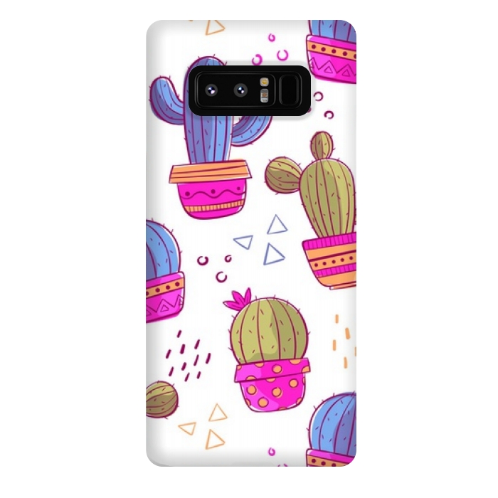 Galaxy Note 8 StrongFit cactus pattern 45 by MALLIKA