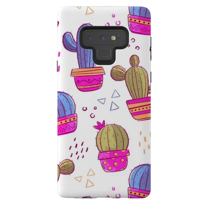 Galaxy Note 9 StrongFit cactus pattern 45 by MALLIKA