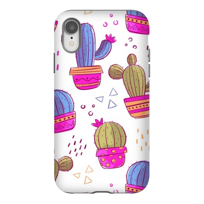 iPhone Xr StrongFit cactus pattern 45 by MALLIKA