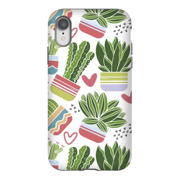 iPhone Xr StrongFit cactus pattern 7 by MALLIKA