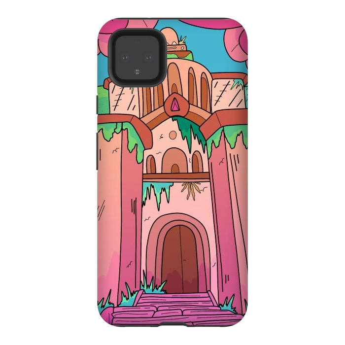Pixel 4XL StrongFit The lost temple by Steve Wade (Swade)