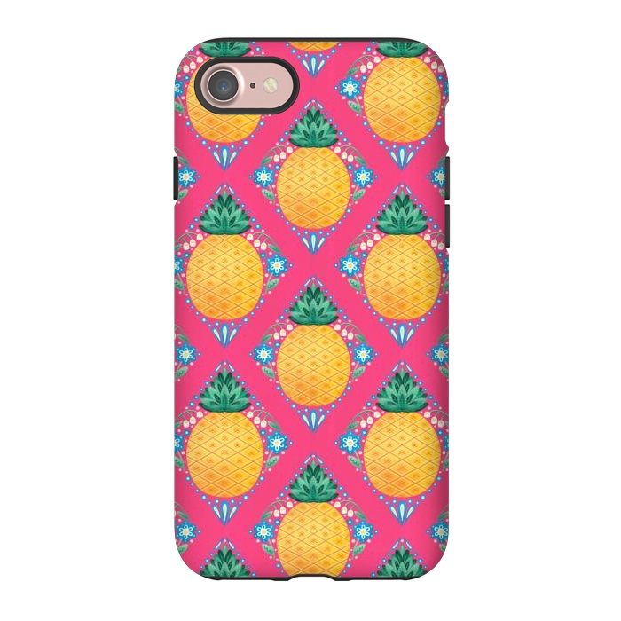 iPhone 7 StrongFit Bright Pineapple by Noonday Design
