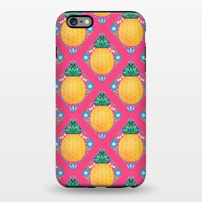 iPhone 6/6s plus StrongFit Bright Pineapple by Noonday Design