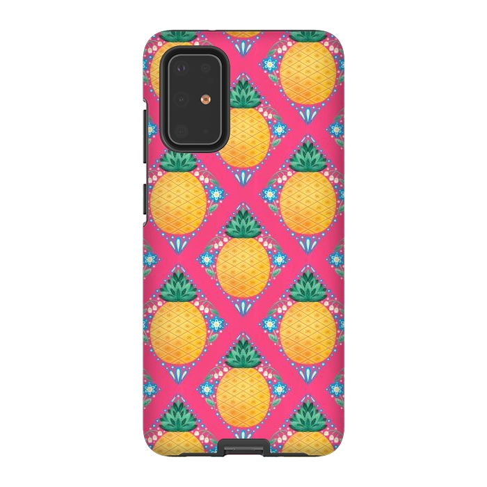 Galaxy S20 Plus StrongFit Bright Pineapple by Noonday Design