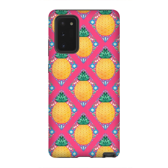 Galaxy Note 20 StrongFit Bright Pineapple by Noonday Design