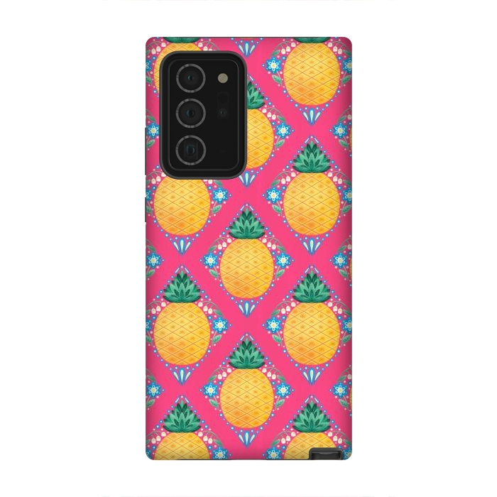 Galaxy Note 20 Ultra StrongFit Bright Pineapple by Noonday Design