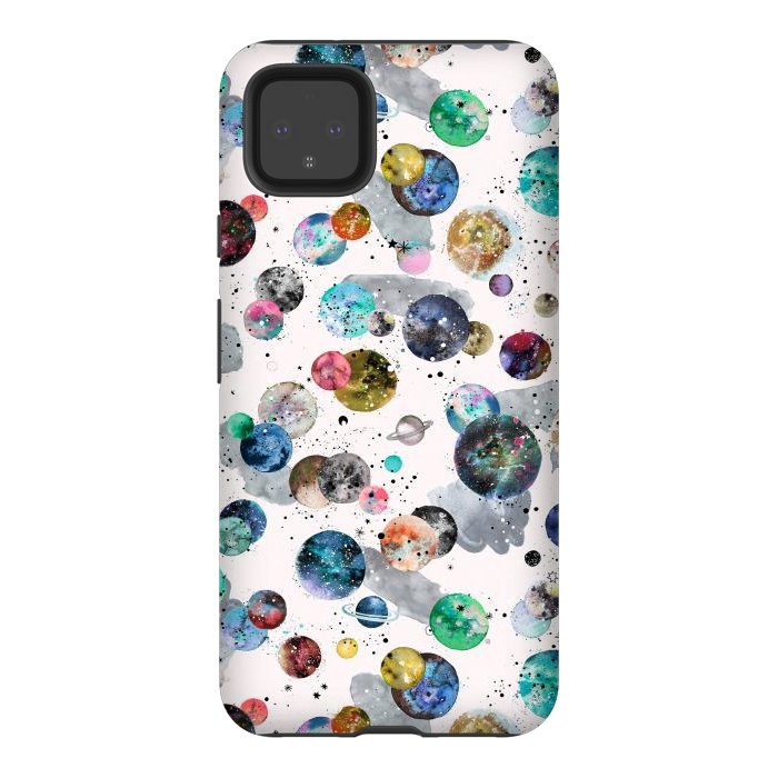 Pixel 4XL StrongFit Space Planets by Ninola Design