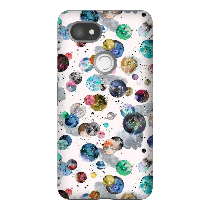 Pixel 2XL StrongFit Space Planets by Ninola Design