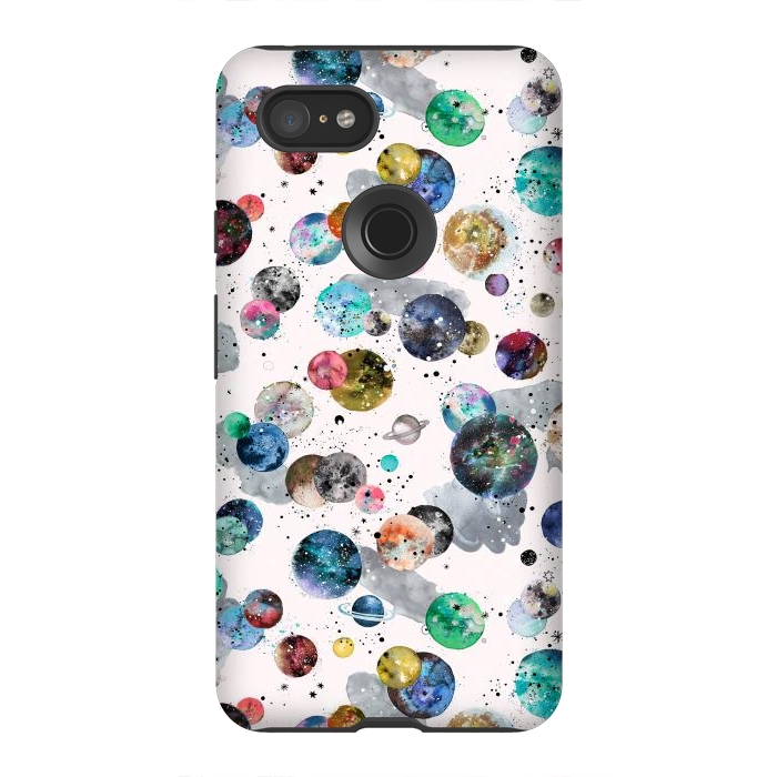 Pixel 3XL StrongFit Space Planets by Ninola Design