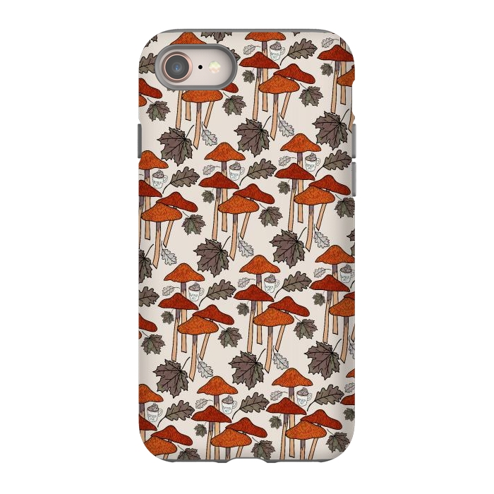 iPhone 8 StrongFit Autumn Mushrooms  by Steve Wade (Swade)